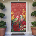 Merry Chrissie Australia King Parrots Door Cover Aboriginal Art - Aussie Hoodie
