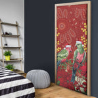 Merry Chrissie Australia King Parrots Door Cover Aboriginal Art - Aussie Hoodie