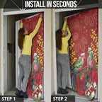 Merry Chrissie Australia King Parrots Door Cover Aboriginal Art - Aussie Hoodie