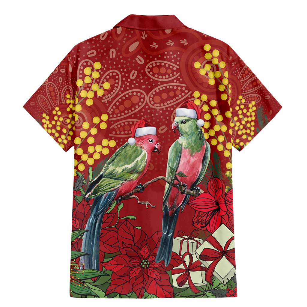 Merry Chrissie Australia King Parrots Family Matching Mermaid Dress and Hawaiian Shirt Aboriginal Art - Aussie Hoodie