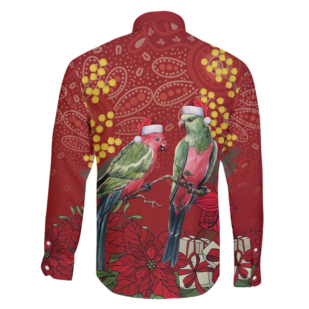 Merry Chrissie Australia King Parrots Family Matching Short Sleeve Bodycon Dress and Hawaiian Shirt Aboriginal Art - Aussie Hoodie