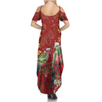 Merry Chrissie Australia King Parrots Family Matching Summer Maxi Dress and Hawaiian Shirt Aboriginal Art - Aussie Hoodie