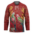 Merry Chrissie Australia King Parrots Hockey Jersey Aboriginal Art - Aussie Hoodie