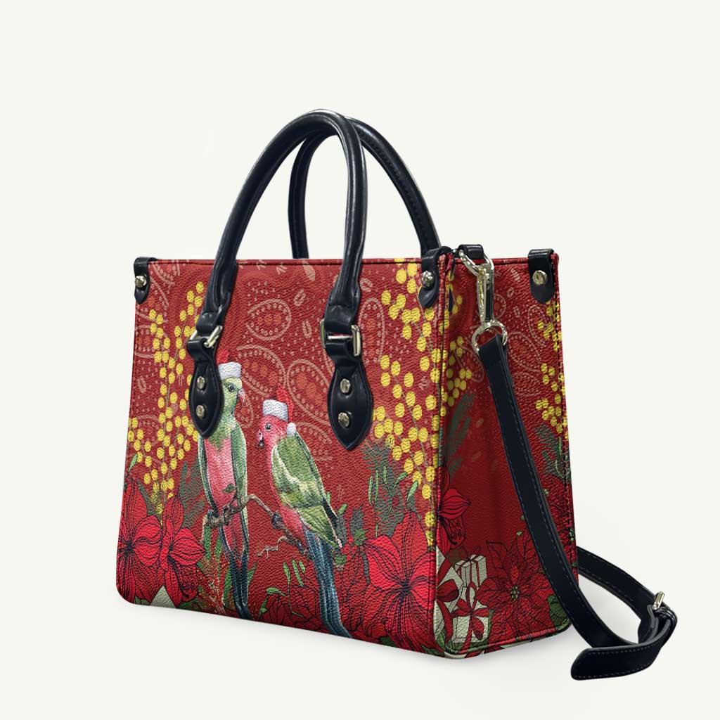 Merry Chrissie Australia King Parrots Leather Bag Aboriginal Art - Aussie Hoodie
