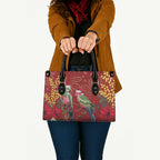 Merry Chrissie Australia King Parrots Leather Bag Aboriginal Art - Aussie Hoodie
