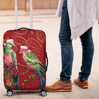 Merry Chrissie Australia King Parrots Luggage Cover Aboriginal Art - Aussie Hoodie