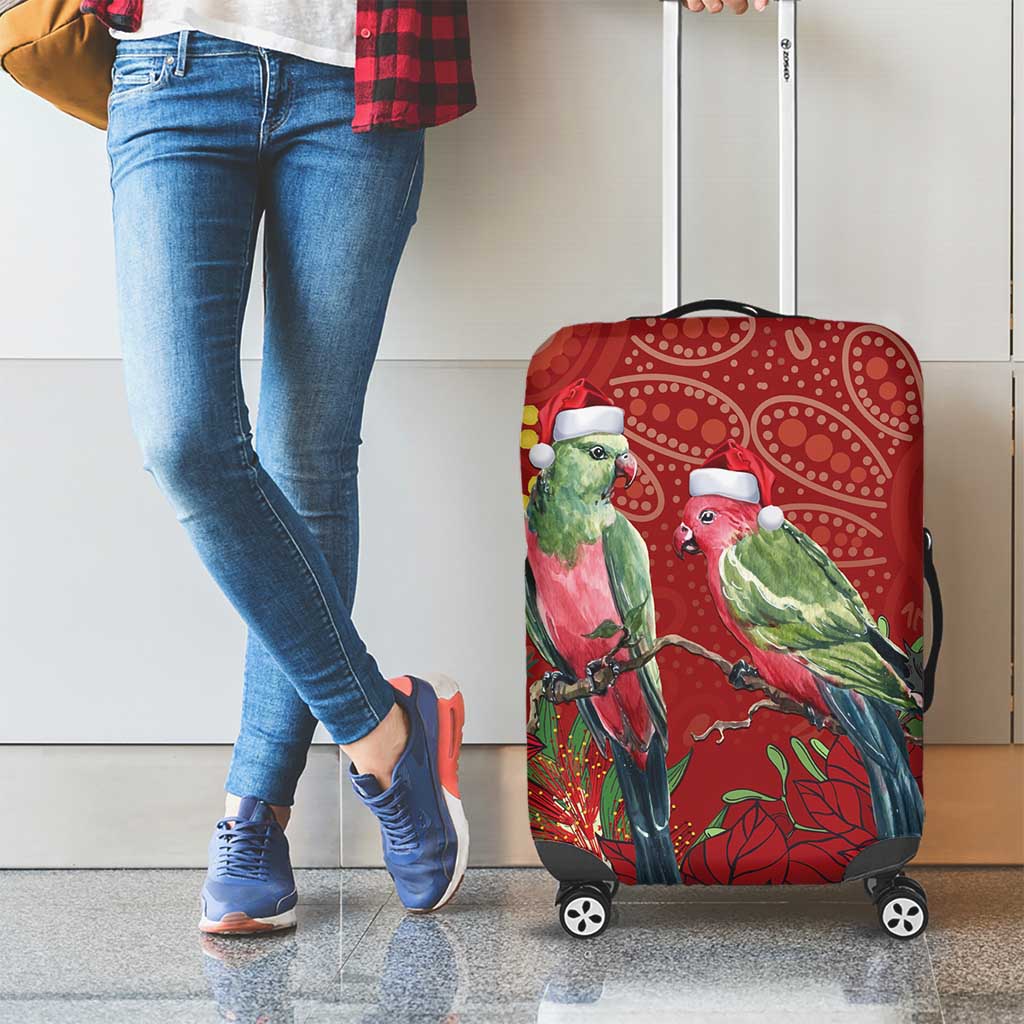 Merry Chrissie Australia King Parrots Luggage Cover Aboriginal Art - Aussie Hoodie