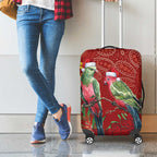 Merry Chrissie Australia King Parrots Luggage Cover Aboriginal Art - Aussie Hoodie