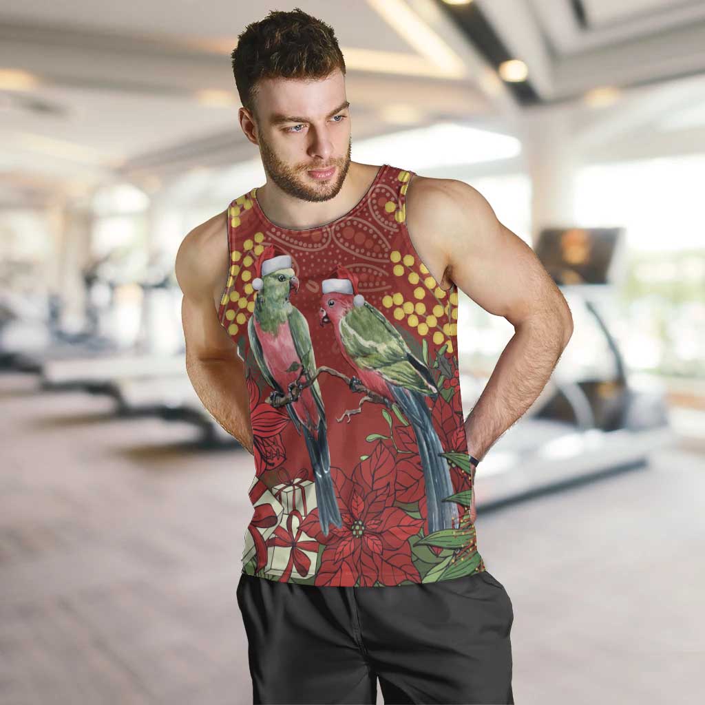 Merry Chrissie Australia King Parrots Men Tank Top Aboriginal Art - Aussie Hoodie