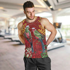 Merry Chrissie Australia King Parrots Men Tank Top Aboriginal Art - Aussie Hoodie