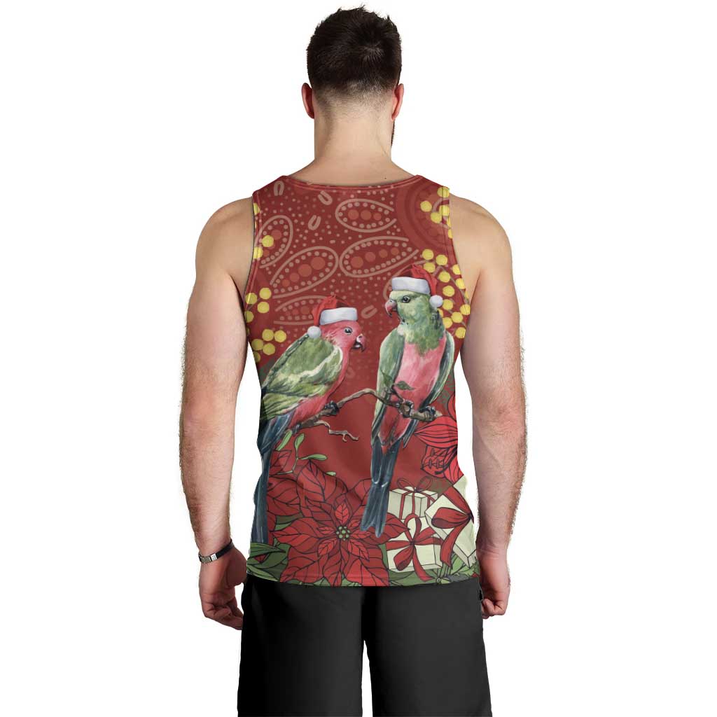 Merry Chrissie Australia King Parrots Men Tank Top Aboriginal Art - Aussie Hoodie