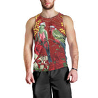 Merry Chrissie Australia King Parrots Men Tank Top Aboriginal Art - Aussie Hoodie