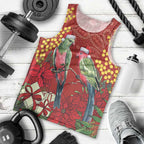 Merry Chrissie Australia King Parrots Men Tank Top Aboriginal Art - Aussie Hoodie