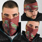 Merry Chrissie Australia King Parrots Neck Gaiter Aboriginal Art - Aussie Hoodie