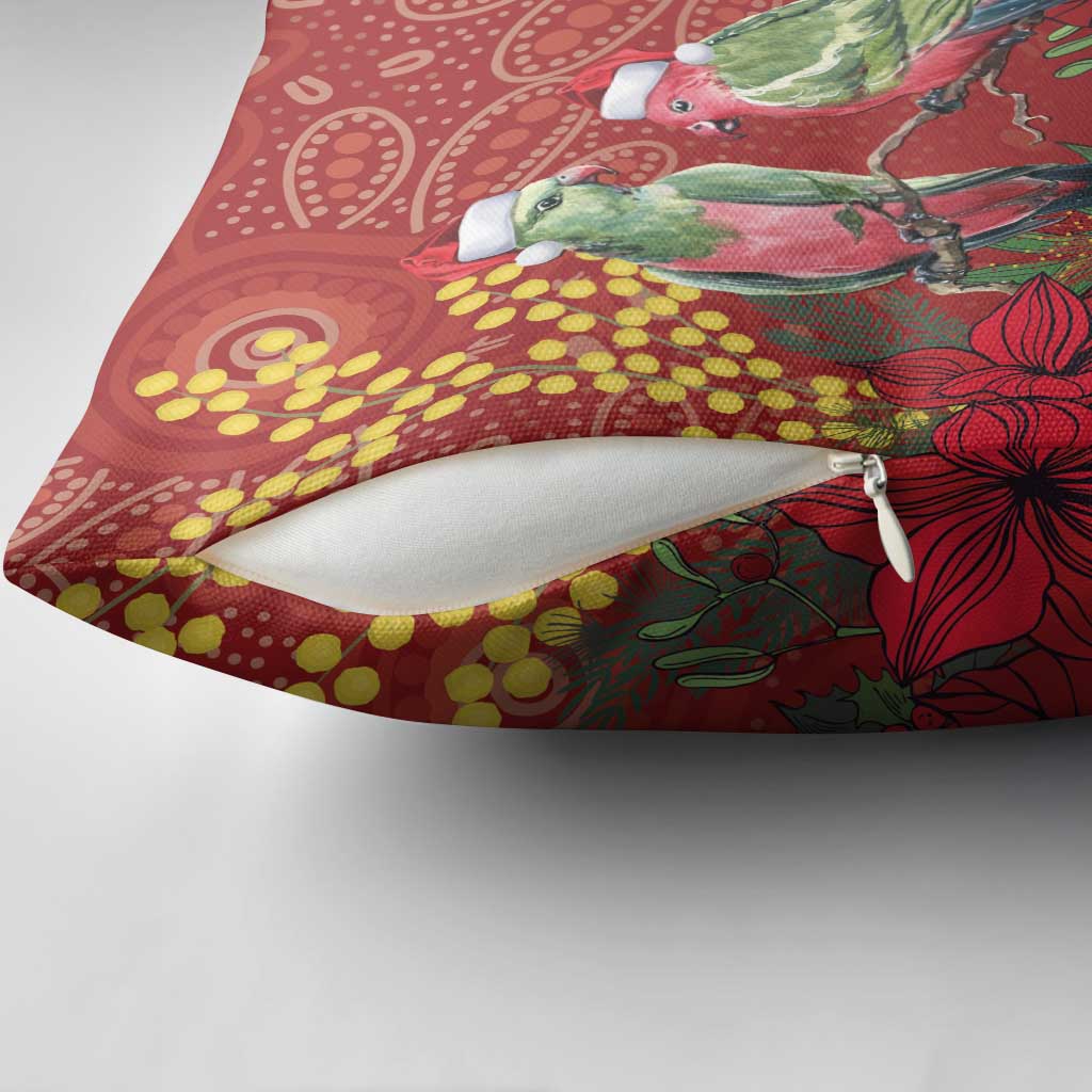 Merry Chrissie Australia King Parrots Pillow Cover Aboriginal Art - Aussie Hoodie