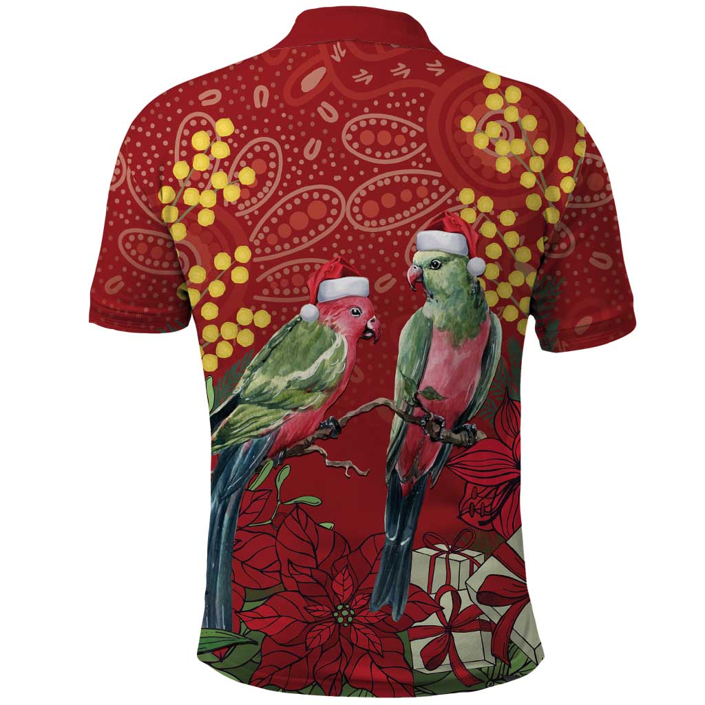 Merry Chrissie Australia King Parrots Polo Shirt Aboriginal Art - Aussie Hoodie