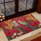 Merry Chrissie Australia King Parrots Rubber Doormat Aboriginal Art - Aussie Hoodie