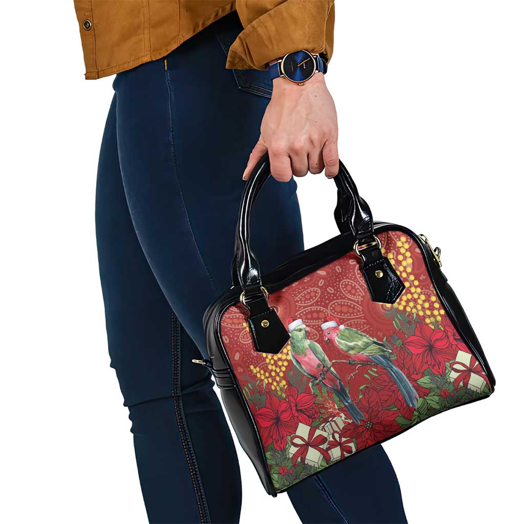 Merry Chrissie Australia King Parrots Shoulder Handbag Aboriginal Art - Aussie Hoodie
