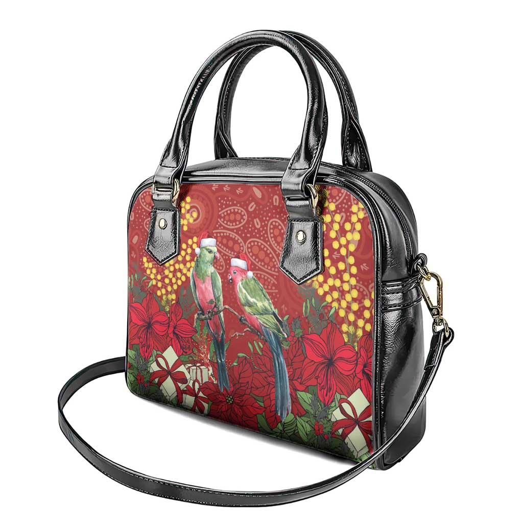Merry Chrissie Australia King Parrots Shoulder Handbag Aboriginal Art - Aussie Hoodie