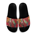 Merry Chrissie Australia King Parrots Slide Sandals Aboriginal Art - Aussie Hoodie