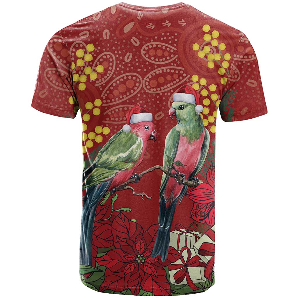 Merry Chrissie Australia King Parrots T Shirt Aboriginal Art - Aussie Hoodie