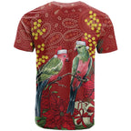 Merry Chrissie Australia King Parrots T Shirt Aboriginal Art - Aussie Hoodie