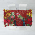 Merry Chrissie Australia King Parrots Tablecloth Aboriginal Art - Aussie Hoodie