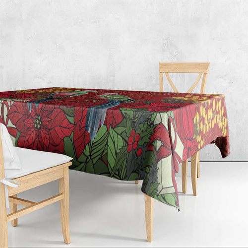 Merry Chrissie Australia King Parrots Tablecloth Aboriginal Art - Aussie Hoodie