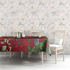 Merry Chrissie Australia King Parrots Tablecloth Aboriginal Art - Aussie Hoodie