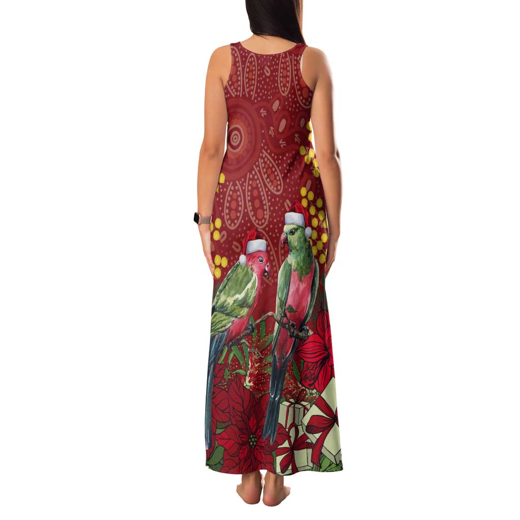 Merry Chrissie Australia King Parrots Tank Maxi Dress Aboriginal Art - Aussie Hoodie
