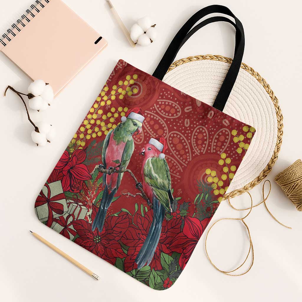 Merry Chrissie Australia King Parrots Tote Bag Aboriginal Art - Aussie Hoodie