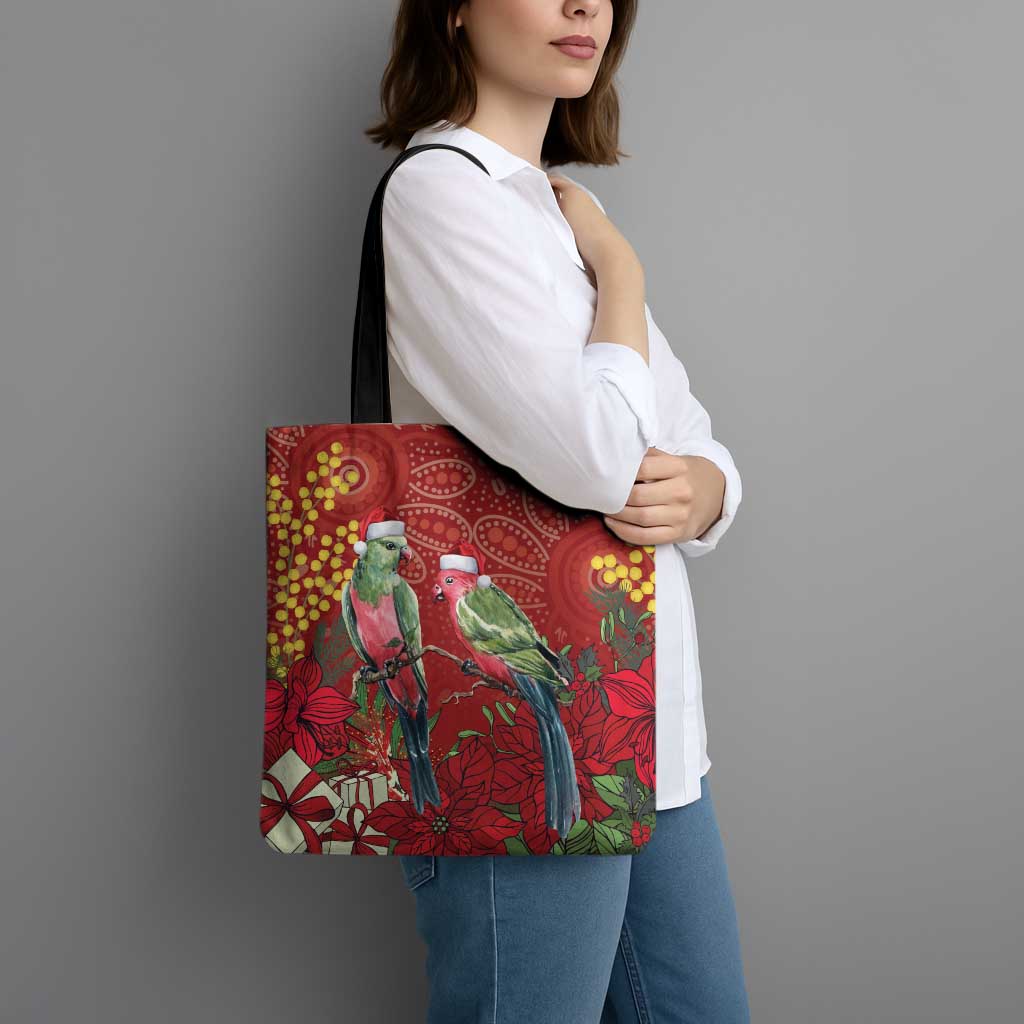 Merry Chrissie Australia King Parrots Tote Bag Aboriginal Art - Aussie Hoodie