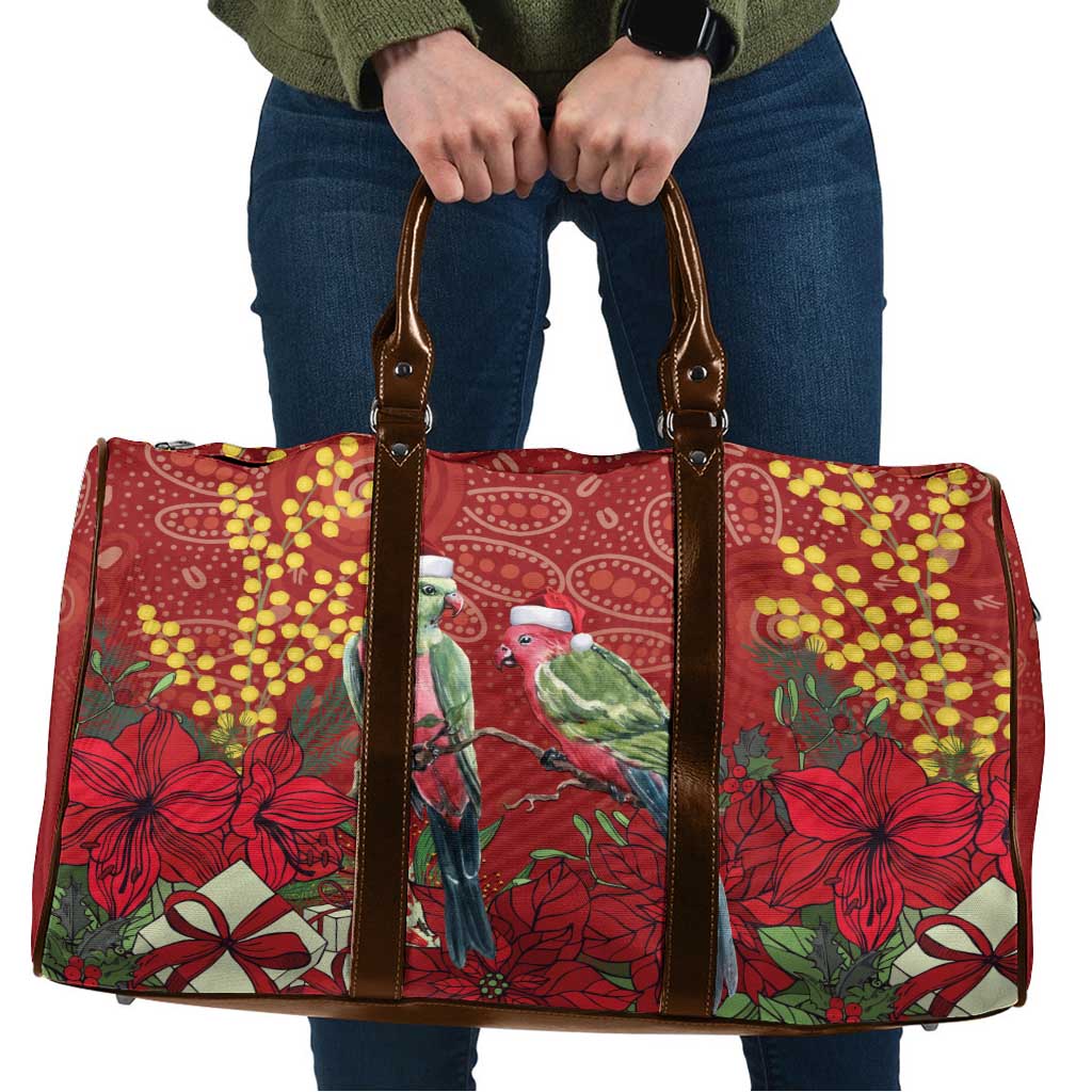Merry Chrissie Australia King Parrots Travel Bag Aboriginal Art - Aussie Hoodie