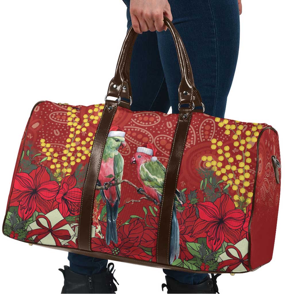 Merry Chrissie Australia King Parrots Travel Bag Aboriginal Art - Aussie Hoodie