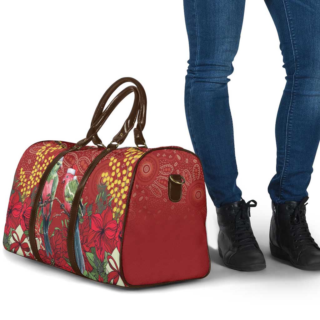 Merry Chrissie Australia King Parrots Travel Bag Aboriginal Art - Aussie Hoodie