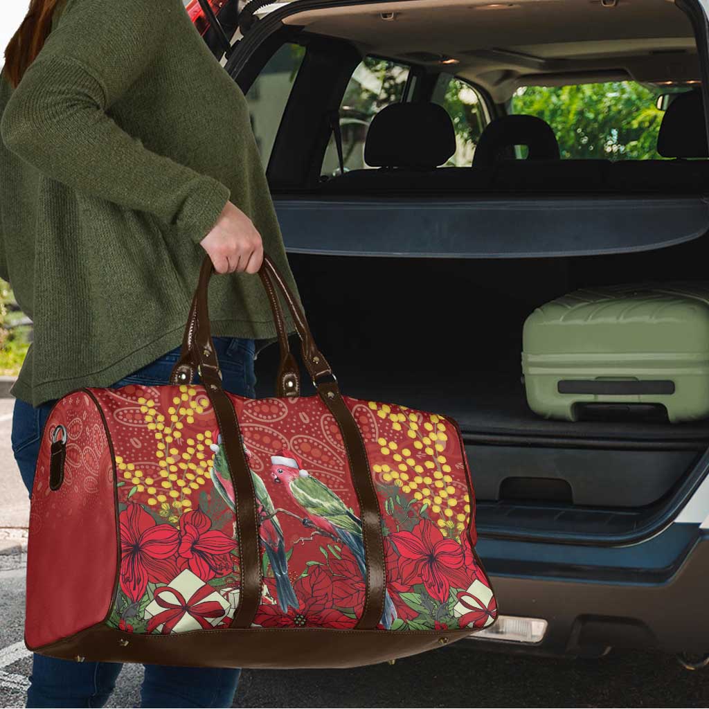 Merry Chrissie Australia King Parrots Travel Bag Aboriginal Art - Aussie Hoodie