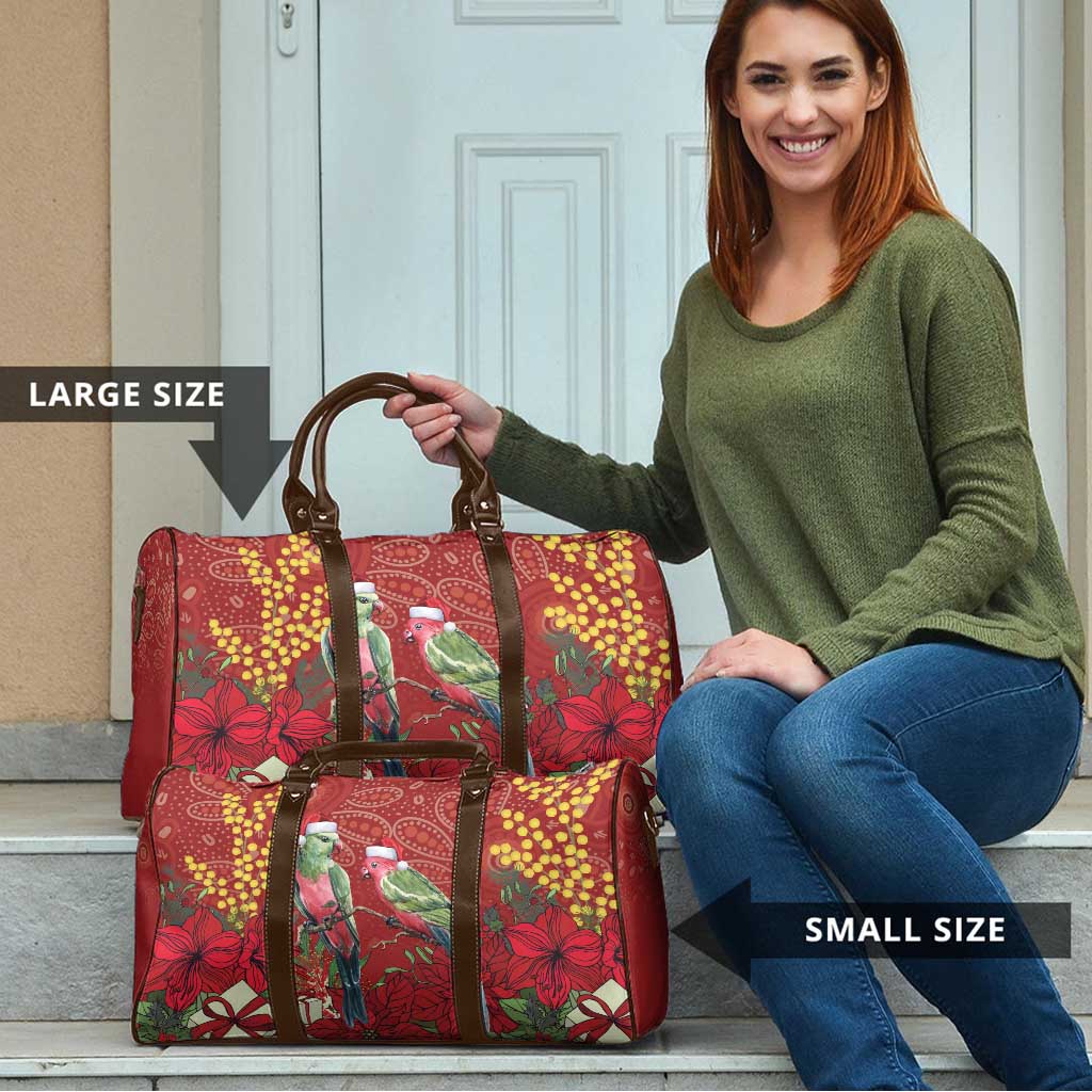 Merry Chrissie Australia King Parrots Travel Bag Aboriginal Art - Aussie Hoodie