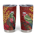 Merry Chrissie Australia King Parrots Tumbler Cup Aboriginal Art - Aussie Hoodie
