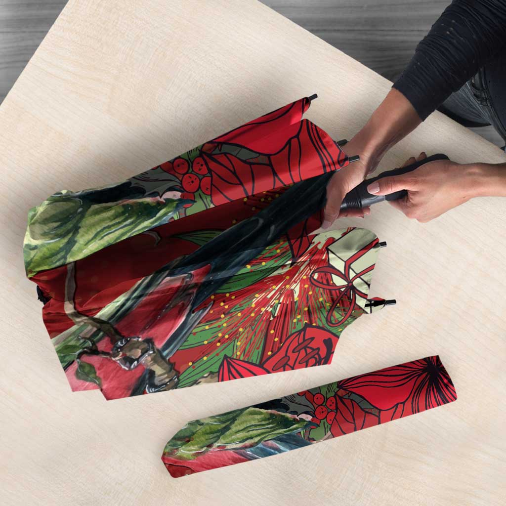 Merry Chrissie Australia King Parrots Umbrella Aboriginal Art - Aussie Hoodie