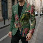 Green Budgerigars on Callistemon Blazer Merry Christmas Aussie - Aussie Hoodie
