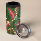 Green Budgerigars on Callistemon 4 in 1 Can Cooler Tumbler Merry Christmas Aussie - Aussie Hoodie