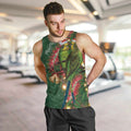 Green Budgerigars on Callistemon Men Tank Top Merry Christmas Aussie - Aussie Hoodie