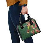 Green Budgerigars on Callistemon Shoulder Handbag Merry Christmas Aussie - Aussie Hoodie