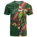 Green Budgerigars on Callistemon T Shirt Merry Christmas Aussie - Aussie Hoodie