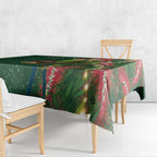 Green Budgerigars on Callistemon Tablecloth Merry Christmas Aussie - Aussie Hoodie