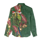 Green Budgerigars on Callistemon Women Casual Shirt Merry Christmas Aussie - Aussie Hoodie