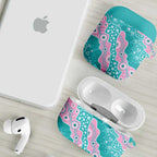 Hereditary Cancer Awareness Australia Indigenous AirPods Case Pink and Teal - Aussie Hoodie