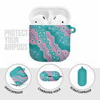 Hereditary Cancer Awareness Australia Indigenous AirPods Case Pink and Teal - Aussie Hoodie