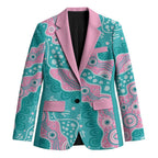 Hereditary Cancer Awareness Australia Indigenous Blazer Pink and Teal - Aussie Hoodie