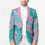 Hereditary Cancer Awareness Australia Indigenous Blazer Pink and Teal - Aussie Hoodie